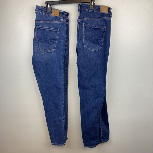 American eagle jeans LOT OF 2 women's 12 blue next level stretch One 12 Short - Picture 1 of 16